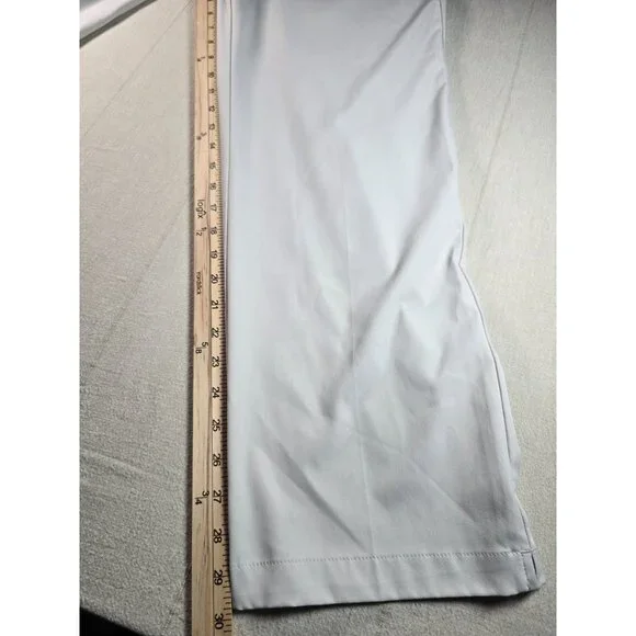 Adidas Performance Golf Pants Men's 38x30 Beige Flat Front Chino AE7006 Khaki - Picture 8 of 14